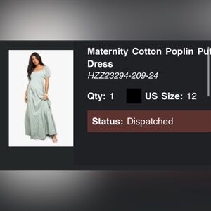 Boohoo Sage Green maternity Maxi Dress